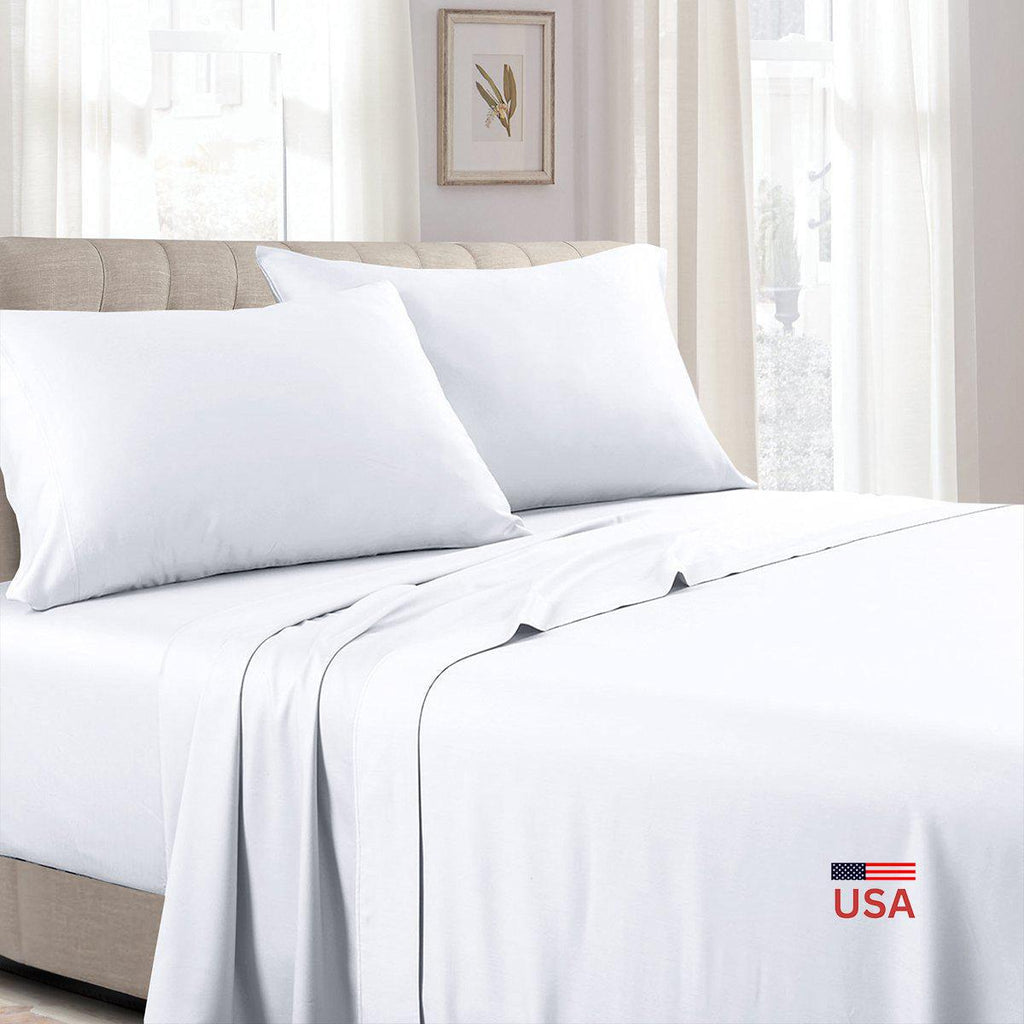 Soft Cotton Sateen Waterbed Sheets (Unattached) - Made in USA-Wholesale Beddings